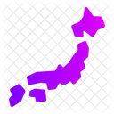 Japan Map Asia Icon