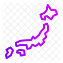 Japan Map Asia Icon