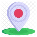 Navigation Pin Pointer Japan Location Icon