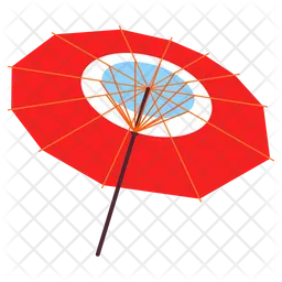 Japanischer Regenschirm  Symbol