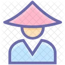 Man Costume Conical Icon