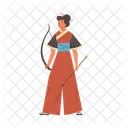 Woman Warrior Archer Icon