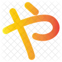 Japanese Alphabet Gradient Icon