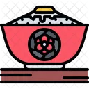 Japanese Rice Plate Japanese Meal Icon