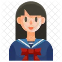 Japanese School Girl School Girl Japanese Girl Symbol