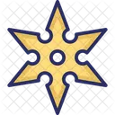 Japanese Shuriken Ninja Star Shuriken Icon