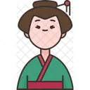 Japanese Woman Traditional Icon