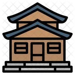 Japanischer Tempel  Symbol