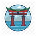 Japanisches Tor Beruhmtes Gebaude Wahrzeichen Symbol