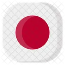 Japao Japones Bandeira Ícone