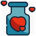 Jar Bottle Heart Icon