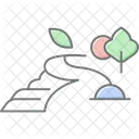 Allee De Jardin Jardin Chemin Icône