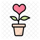 Corazones Jardin Flores Naturaleza Icon