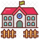 Jardin De Infantes Guarderia Preescolar Icono
