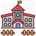 Jardin De Infantes Guarderia Preescolar Icono
