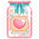 Pote De Amor Recipiente De Amor Pote Romantico Ícone