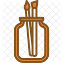 Jarra de pincéis  Ícone