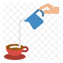 Jarra Leite Cafe Com Leite Ícone