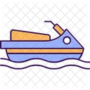 Jato Maritimo Jet Ski Bicicleta Aquatica Ícone
