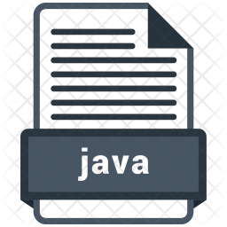 Java file Icon - Download in Colored Outline Style