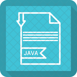 Java file Icon - Download in Line Style