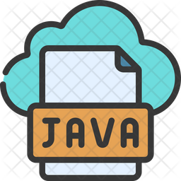 Java File Icon - Download in Colored Outline Style