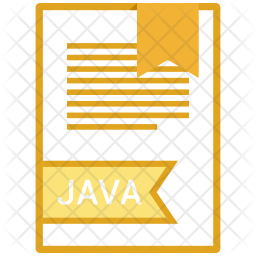 Java file Icon - Download in Colored Outline Style