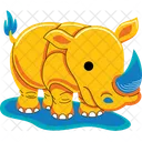 자바 코뿔소  아이콘