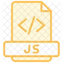 Javascript Duotone Line Icon Icon