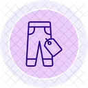 Jeans Tag Line Icon Icon
