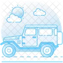 Automobile Jeep Quadro Icon