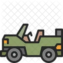 Militar Jeep Coche Icon