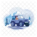 Jeep Travel Adventure Trip Icon