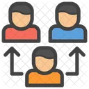 Lider De Equipo Transferencia De Empleados Companero De Trabajo Icono
