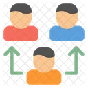 Lider De Equipo Transferencia De Empleados Companero De Trabajo Icono