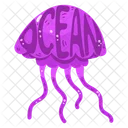 Scyphozoa Jellyfish Fish Icon