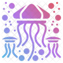 Jellyfish Sea Animal Icon