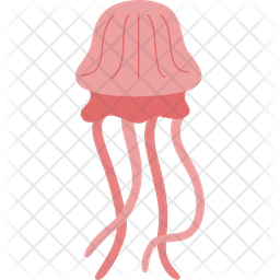 Jellyfish Icon - Download in Flat Style
