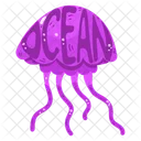 Scyphozoa Jellyfish Fish Icon