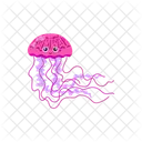 Jellyfish Pink Eyes Icon