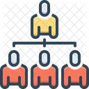 Jerarquia Conexion Cadena Icono