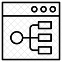 Jerarquia Mapa Del Sitio Sitio Web Icono
