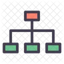 Jerarquia De Trabajo Jerarquia Diagrama De Flujo Icono