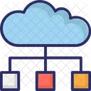 Jerarquia De La Nube Icloud Computacion En La Nube Icono