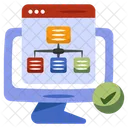 Mapa Del Sitio Web Diagrama De Flujo Diagrama De Flujo Icono