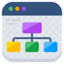 Mapa Del Sitio Web Diagrama De Flujo Diagrama De Flujo Icono