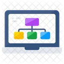 Mapa Del Sitio Web Diagrama De Flujo Diagrama De Flujo Icono