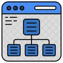 Mapa Del Sitio Web Diagrama De Flujo Diagrama De Flujo Icono