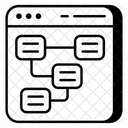 Mapa Del Sitio Web Diagrama De Flujo Diagrama De Flujo Icono