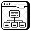 Mapa Del Sitio Web Diagrama De Flujo Diagrama De Flujo Icono